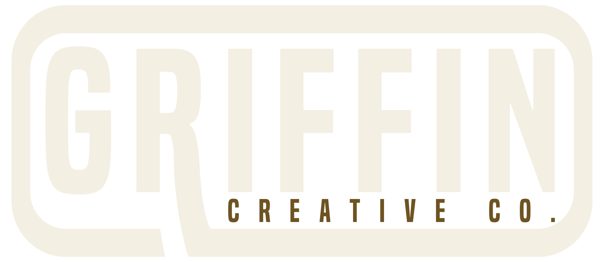 Light colored logo for Griffin Creative Co.